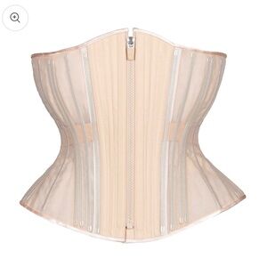 Timeless Trends Beige Fine Mesh No Line Corset Hourglass Silhouette Size 24R